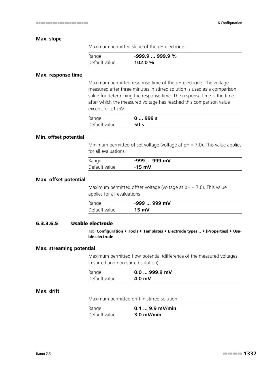 5 usable electrode | Metrohm tiamo 2.3 Manual User Manual | Page 1353 / 1697