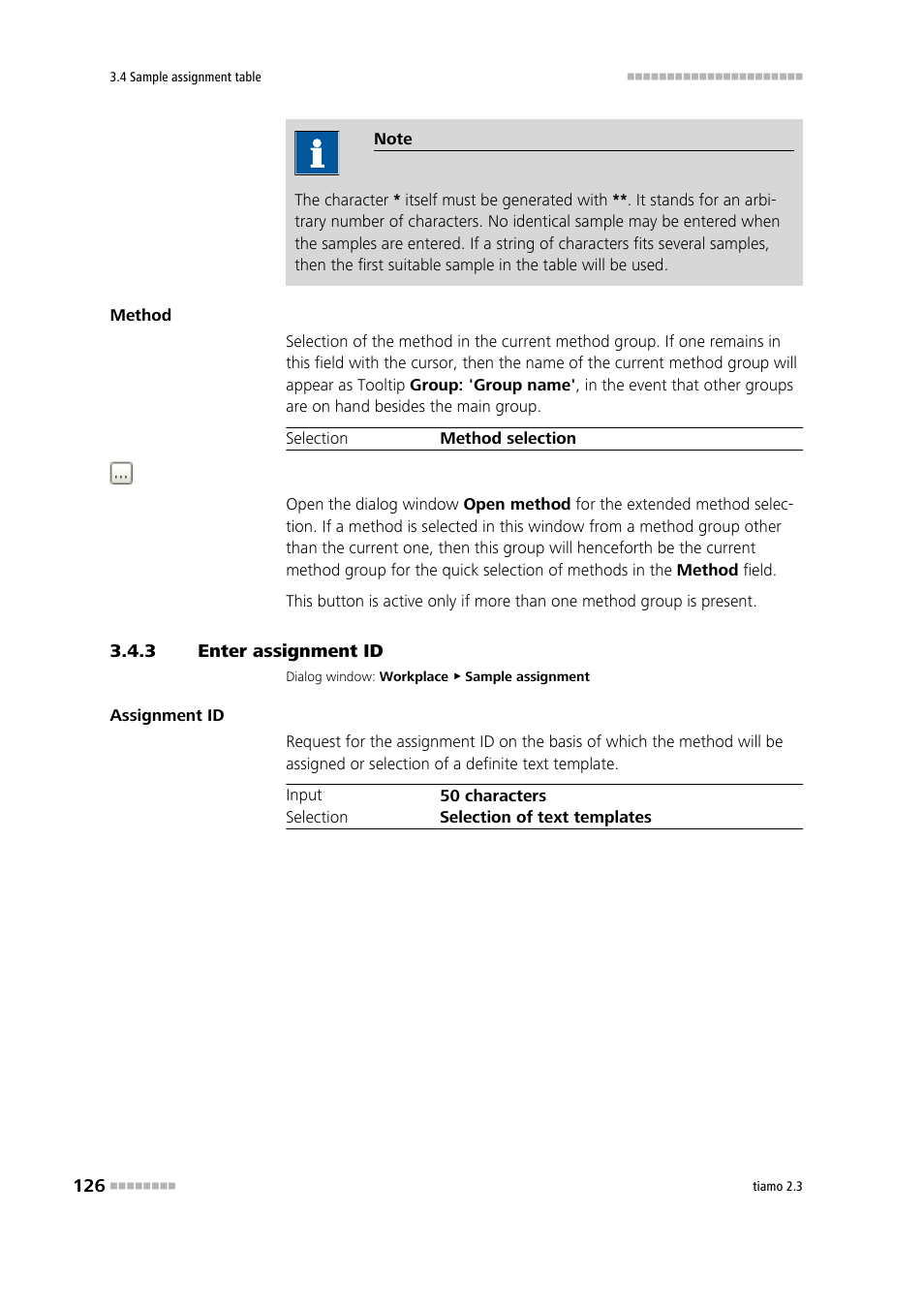 3 enter assignment id, Enter assignment id | Metrohm tiamo 2.3 Manual User Manual | Page 142 / 1697