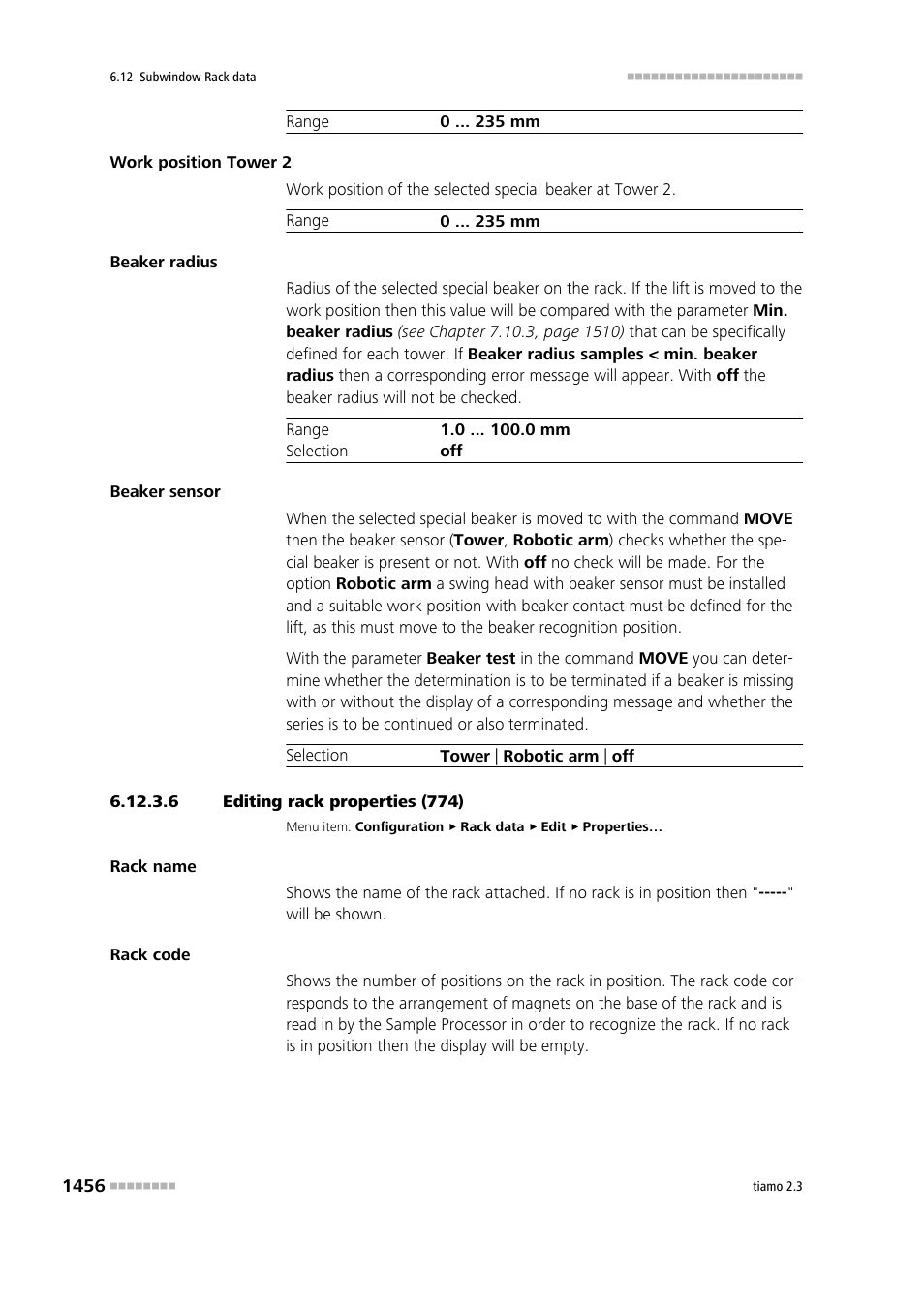 6 editing rack properties (774) | Metrohm tiamo 2.3 Manual User Manual | Page 1472 / 1697