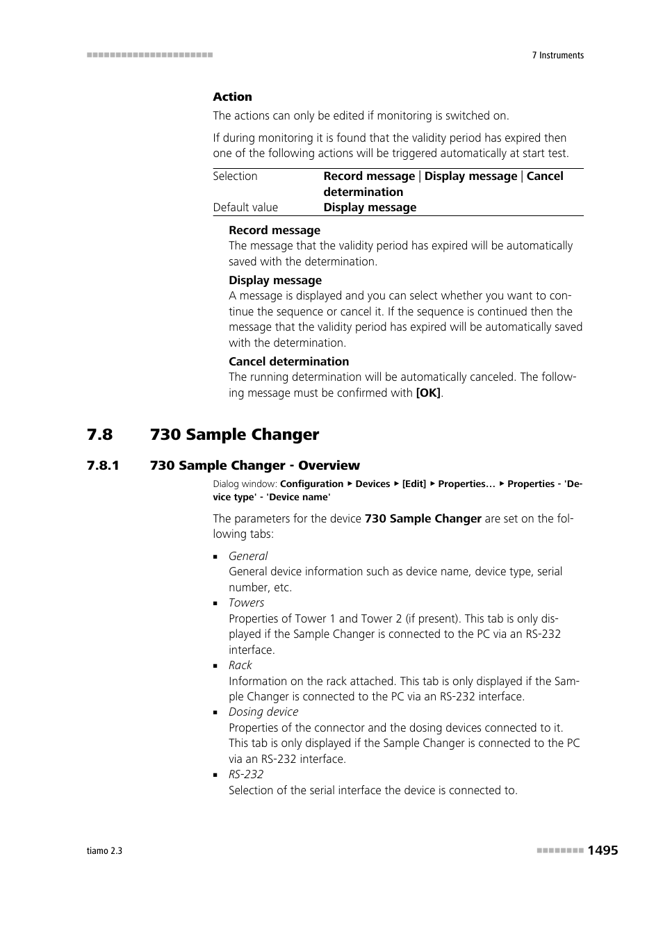 8 730 sample changer, 1 730 sample changer - overview, 730 sample changer 5 | 730 sample changer - overview 5, 730 sample changer | Metrohm tiamo 2.3 Manual User Manual | Page 1511 / 1697