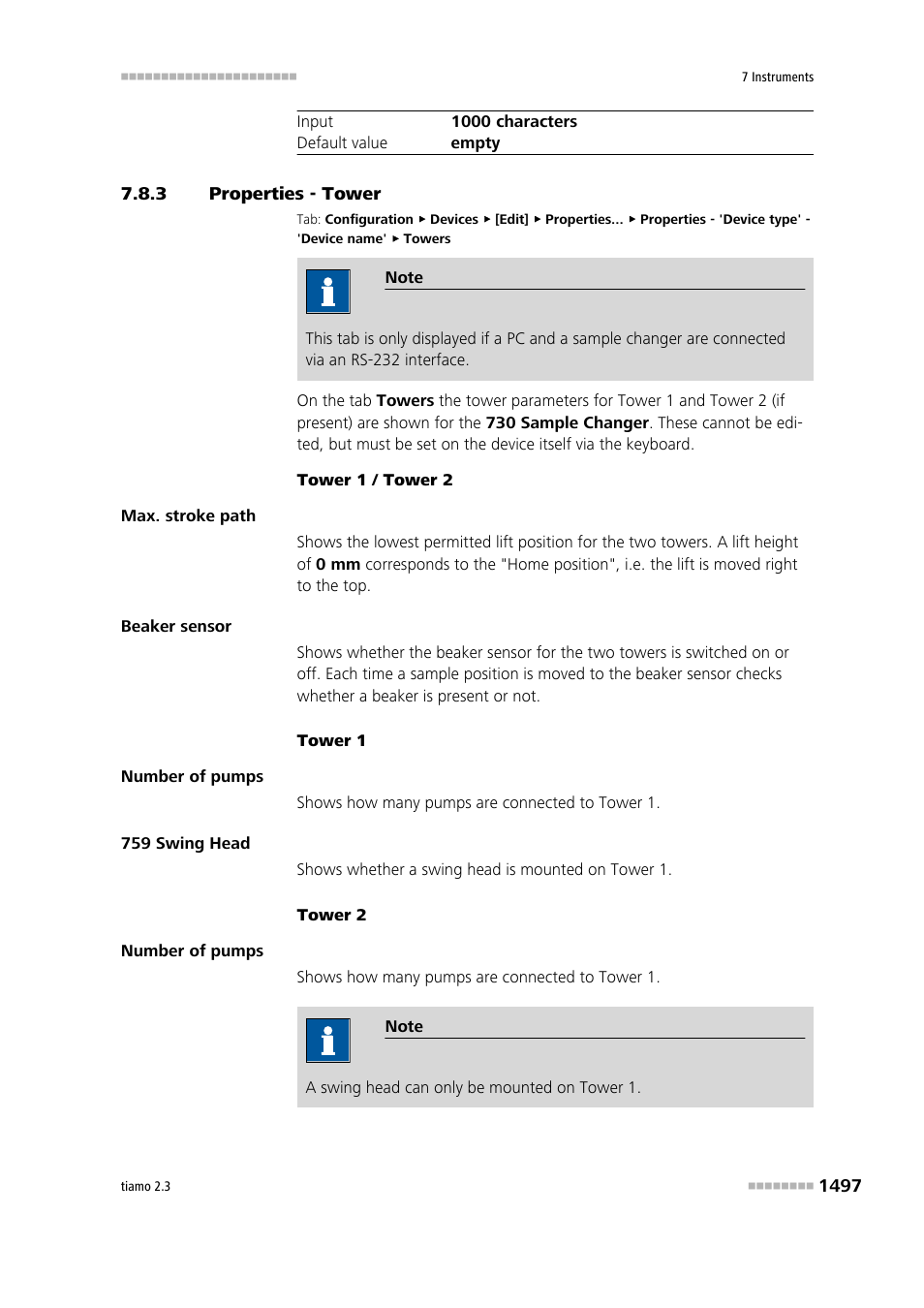 3 properties - tower, Properties - tower 7, Towers | Metrohm tiamo 2.3 Manual User Manual | Page 1513 / 1697