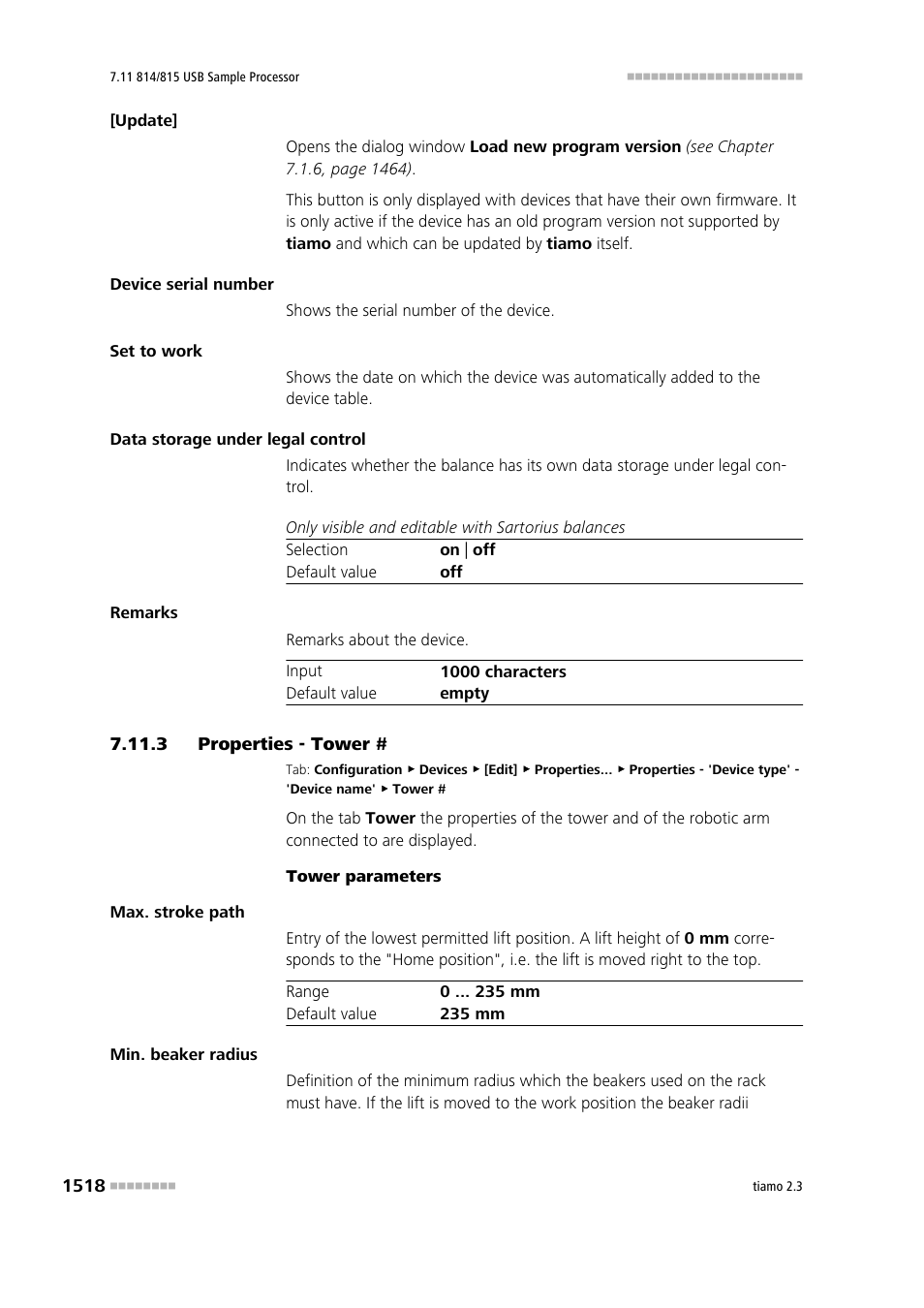 3 properties - tower, Properties - tower # 8 | Metrohm tiamo 2.3 Manual User Manual | Page 1534 / 1697