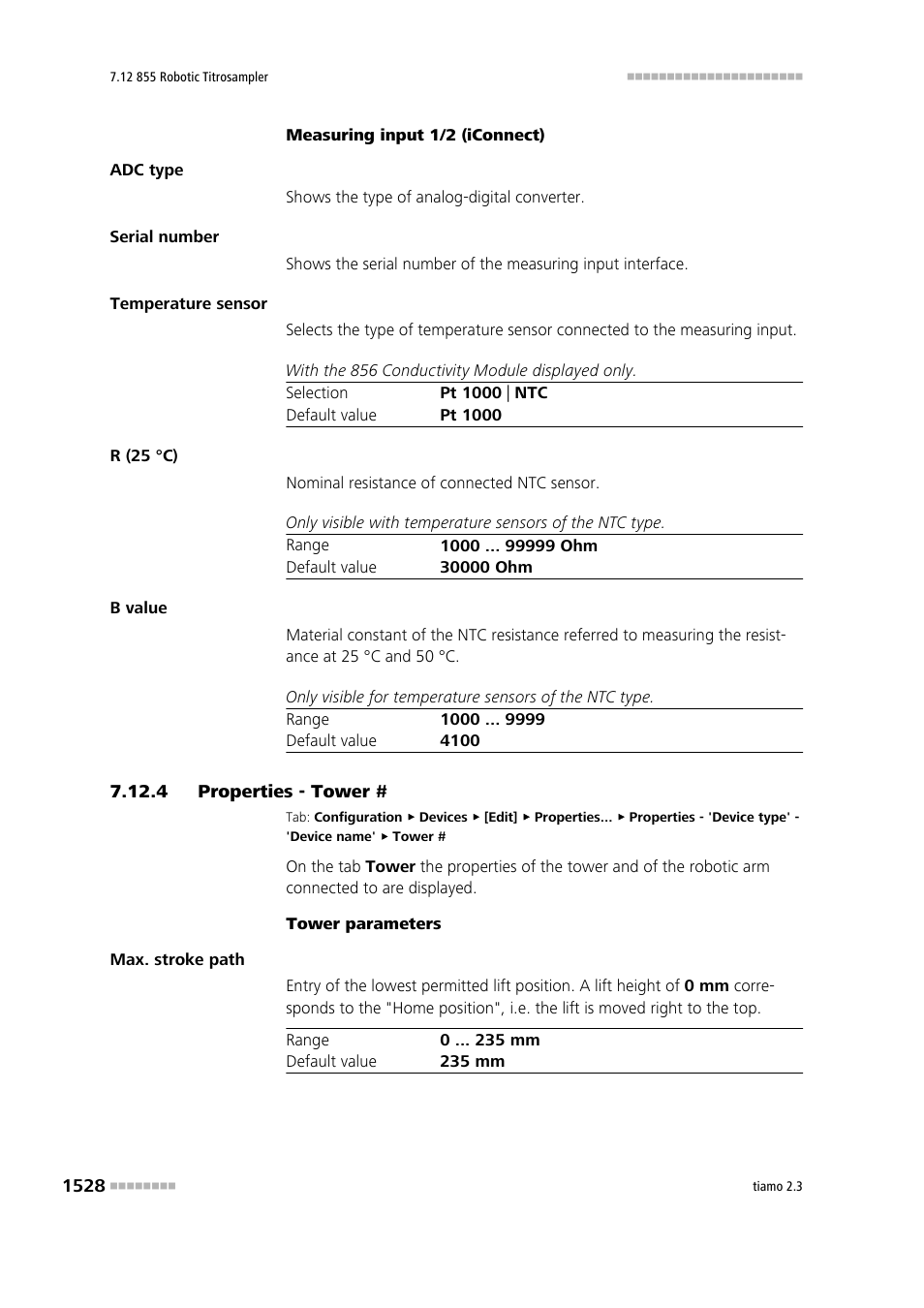 4 properties - tower, Properties - tower # 8 | Metrohm tiamo 2.3 Manual User Manual | Page 1544 / 1697