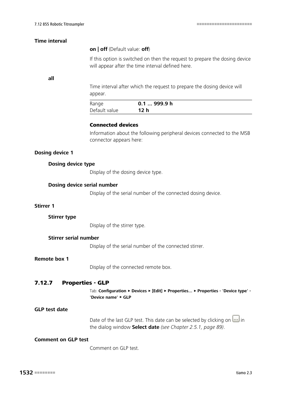 7 properties - glp, Properties - glp 2 | Metrohm tiamo 2.3 Manual User Manual | Page 1548 / 1697