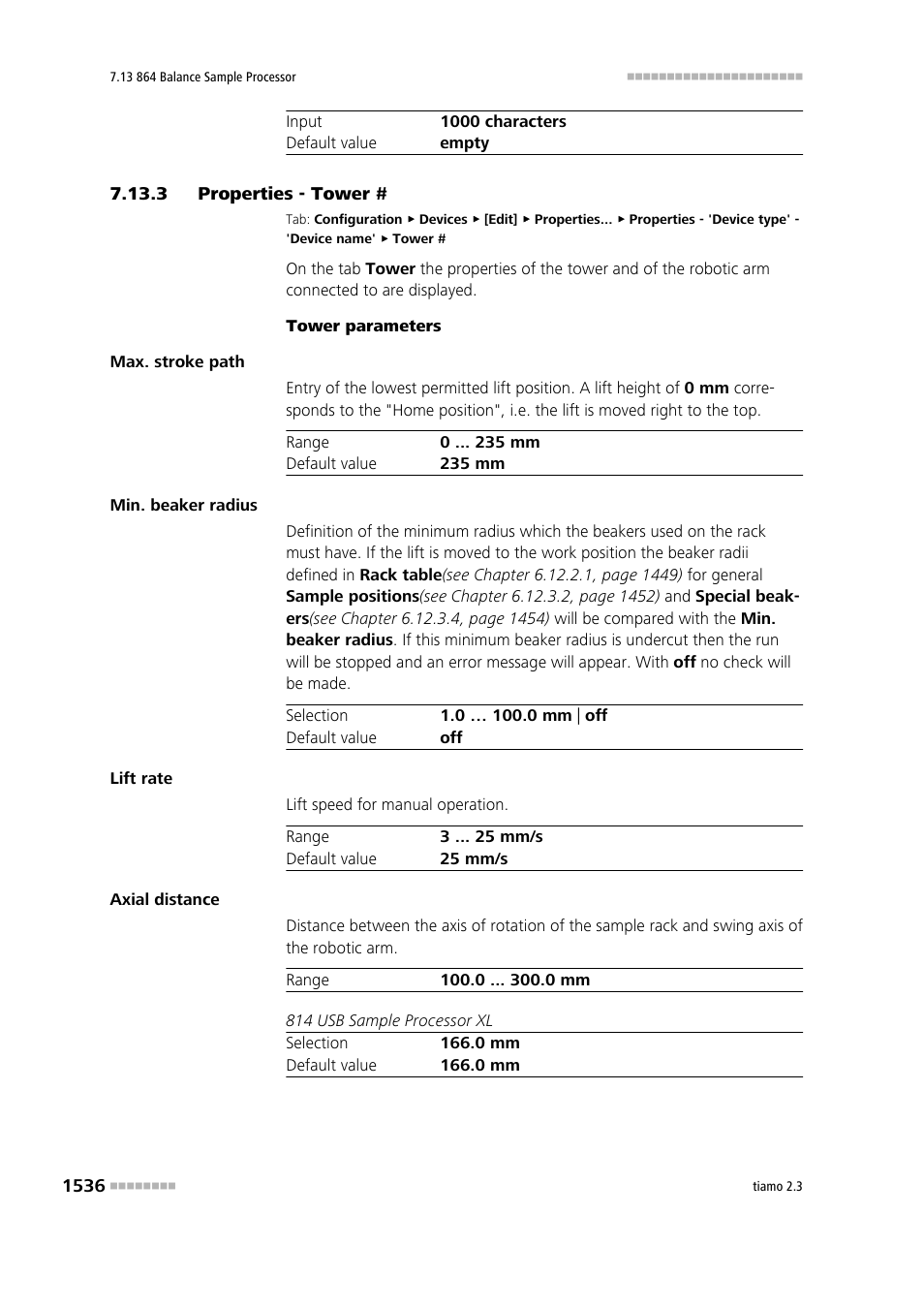 3 properties - tower, Properties - tower # 6 | Metrohm tiamo 2.3 Manual User Manual | Page 1552 / 1697