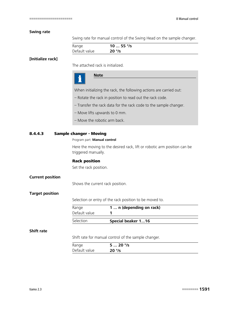 3 sample changer - moving, Move | Metrohm tiamo 2.3 Manual User Manual | Page 1607 / 1697