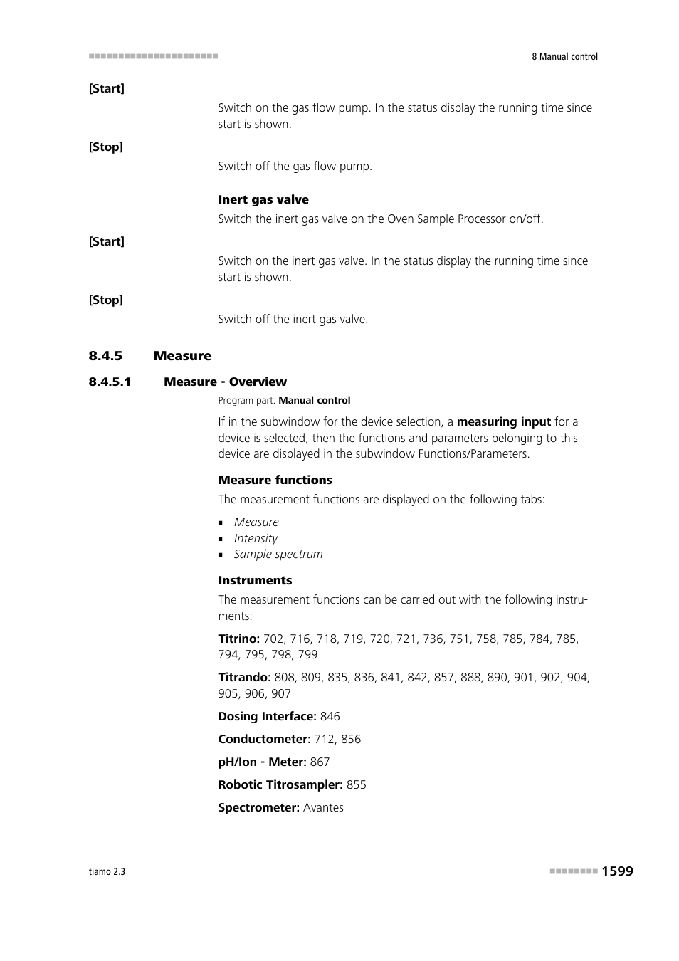 5 measure, 1 measure - overview, Measure 9 | Metrohm tiamo 2.3 Manual User Manual | Page 1615 / 1697