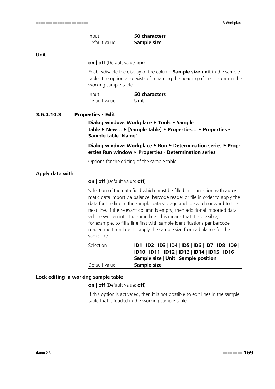 3 properties - edit | Metrohm tiamo 2.3 Manual User Manual | Page 185 / 1697