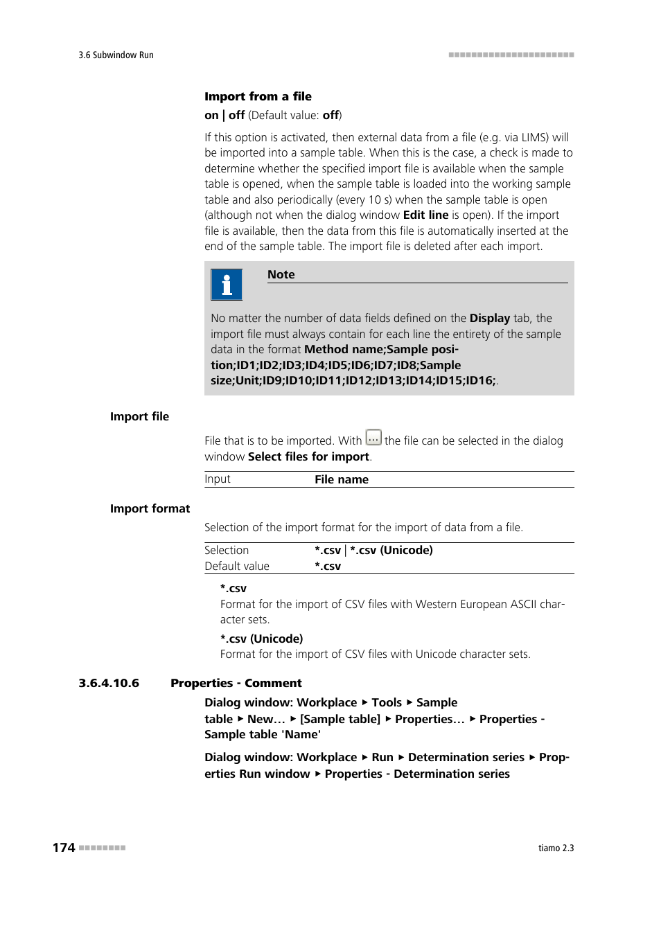 6 properties - comment | Metrohm tiamo 2.3 Manual User Manual | Page 190 / 1697