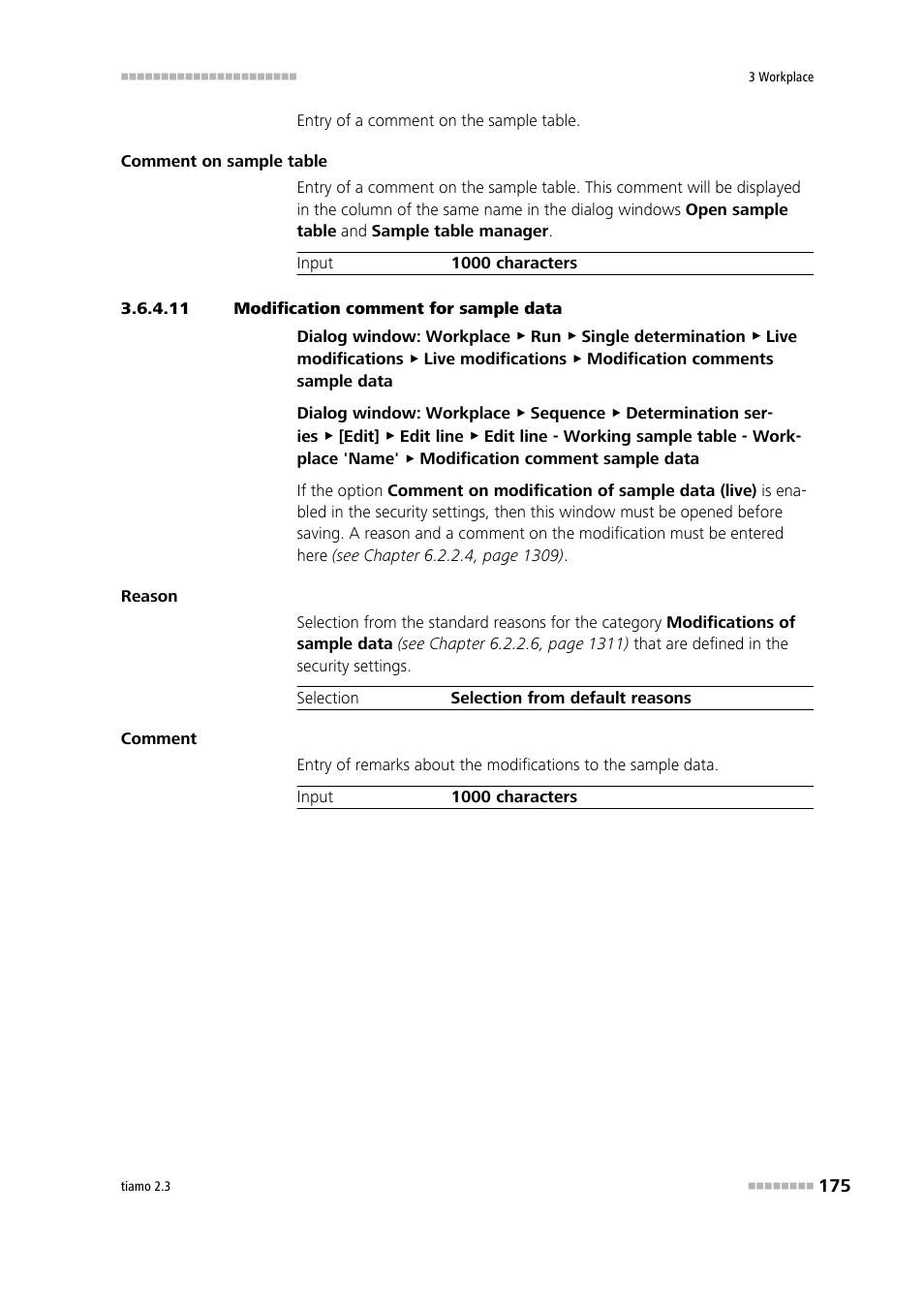 11 modification comment for sample data | Metrohm tiamo 2.3 Manual User Manual | Page 191 / 1697