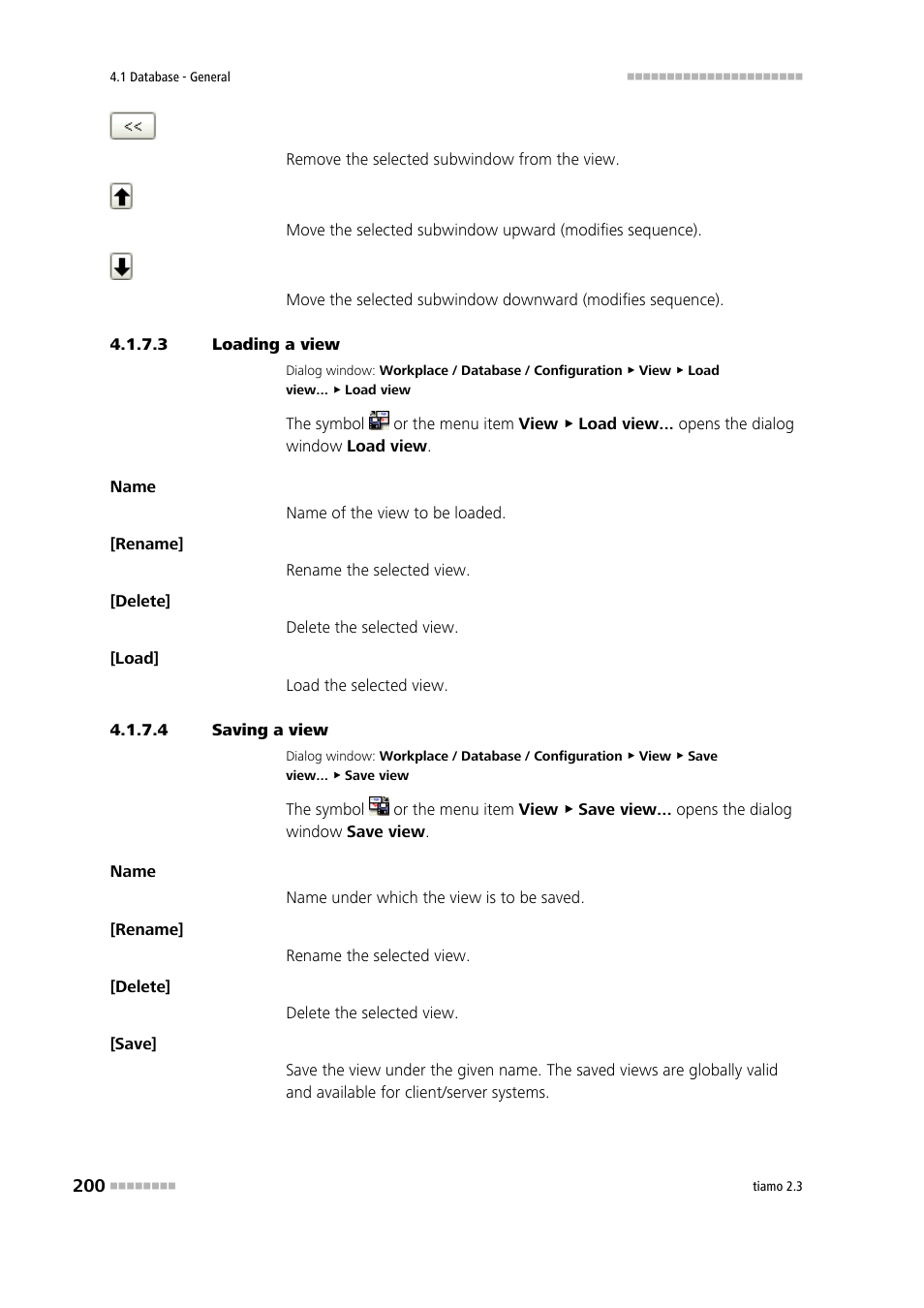 3 loading a view, 4 saving a view | Metrohm tiamo 2.3 Manual User Manual | Page 216 / 1697