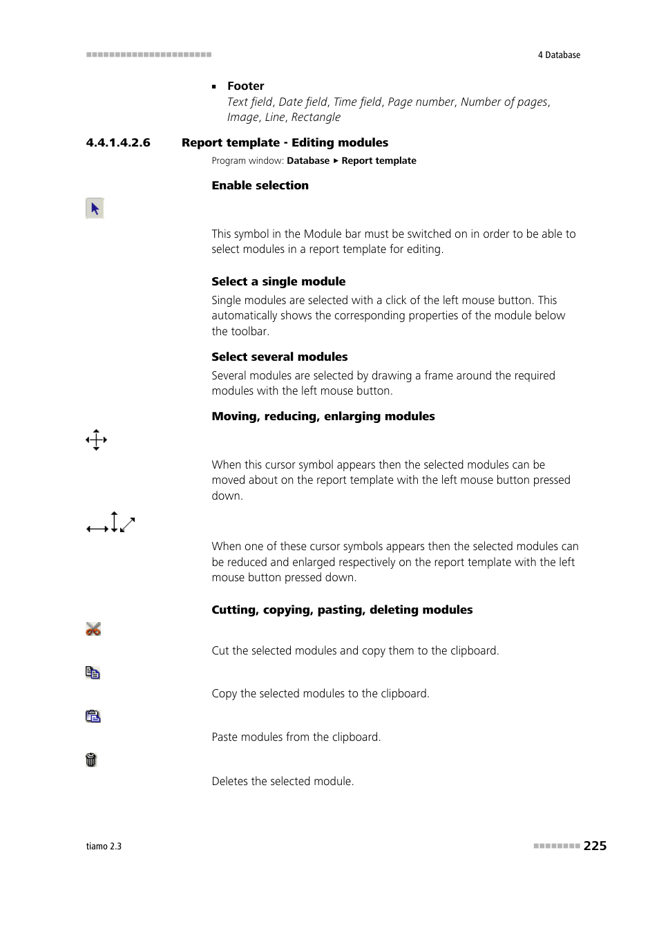 6 report template - editing modules, Edit modules | Metrohm tiamo 2.3 Manual User Manual | Page 241 / 1697