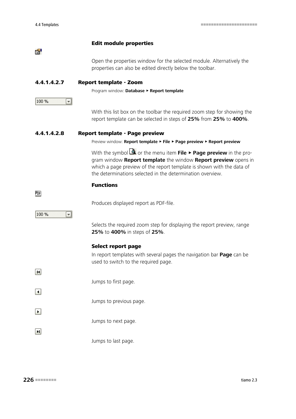 7 report template - zoom, Zooming | Metrohm tiamo 2.3 Manual User Manual | Page 242 / 1697