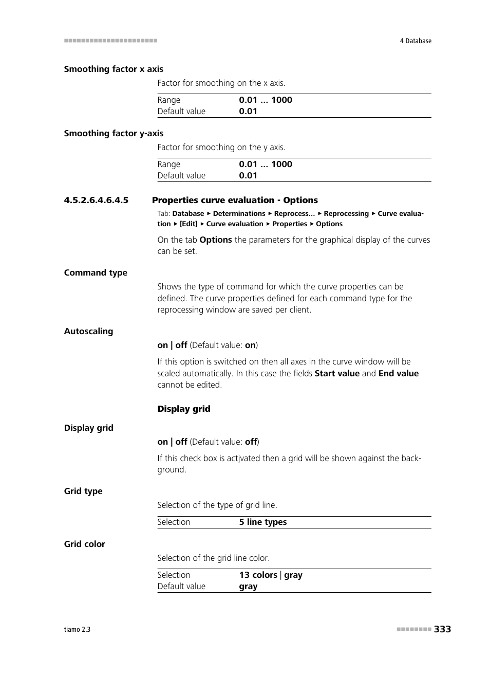 5 properties curve evaluation - options | Metrohm tiamo 2.3 Manual User Manual | Page 349 / 1697