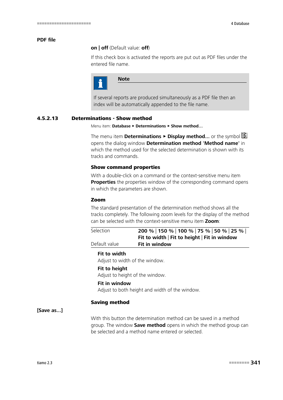 13 determinations - show method, Display determinations method | Metrohm tiamo 2.3 Manual User Manual | Page 357 / 1697