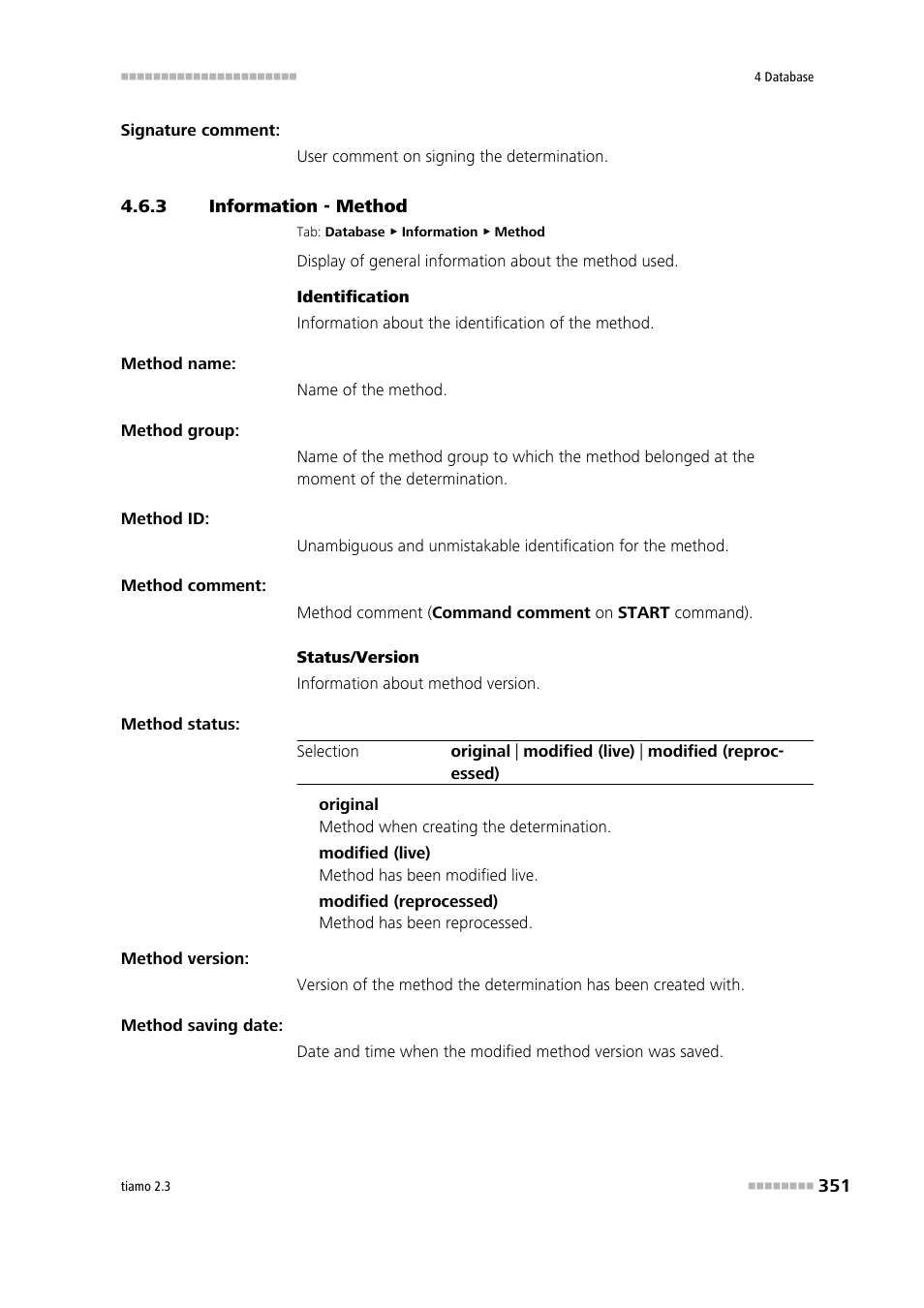 3 information - method, Information - method, Method | Metrohm tiamo 2.3 Manual User Manual | Page 367 / 1697