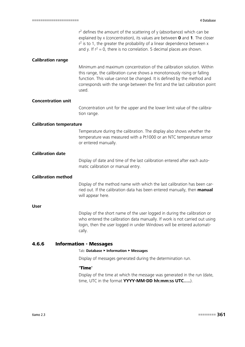 6 information - messages, Information - messages, Messages | Metrohm tiamo 2.3 Manual User Manual | Page 377 / 1697