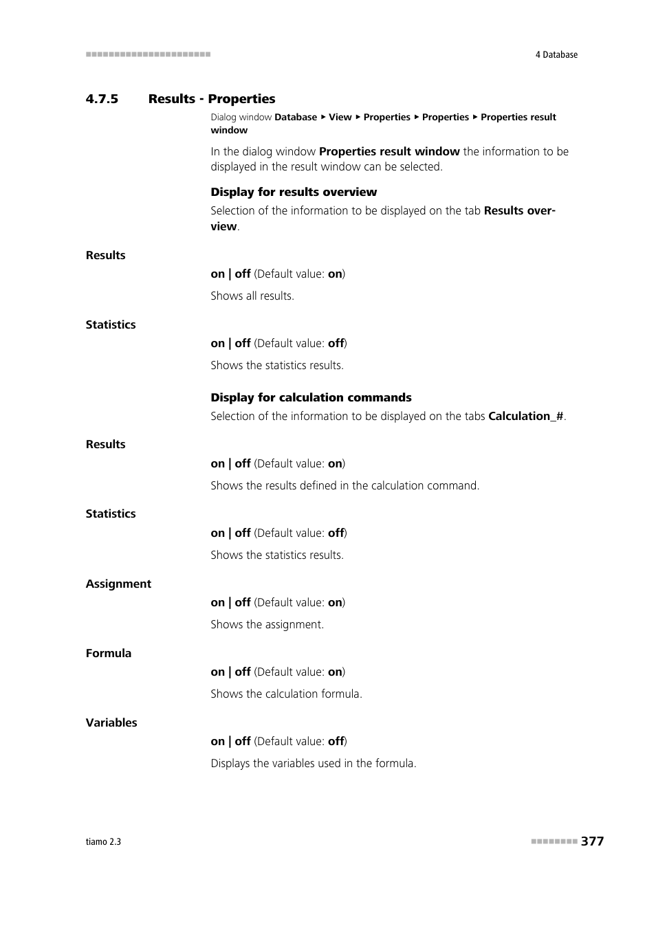 5 results - properties, Results - properties | Metrohm tiamo 2.3 Manual User Manual | Page 393 / 1697