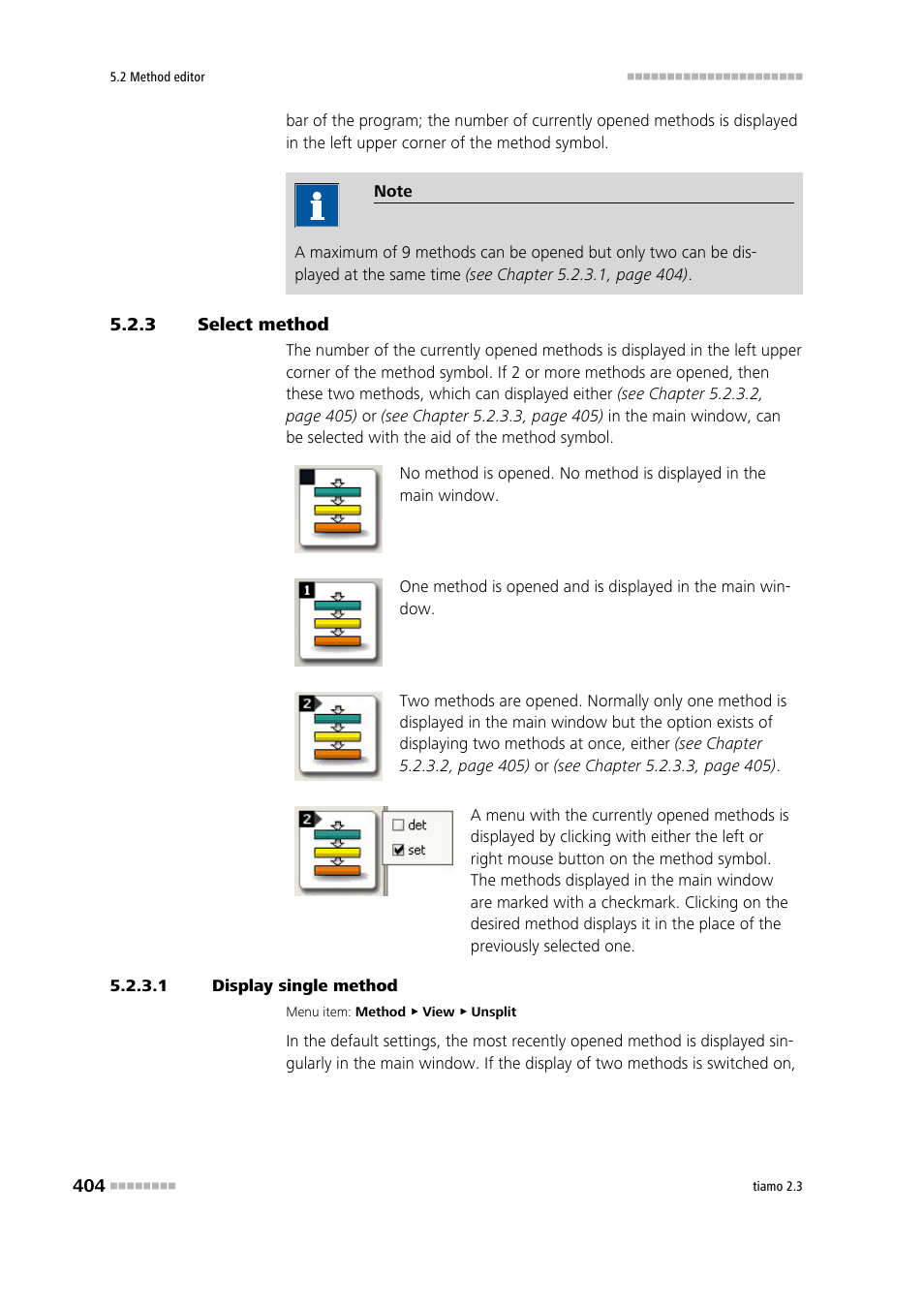 3 select method, 1 display single method, Select method | Metrohm tiamo 2.3 Manual User Manual | Page 420 / 1697