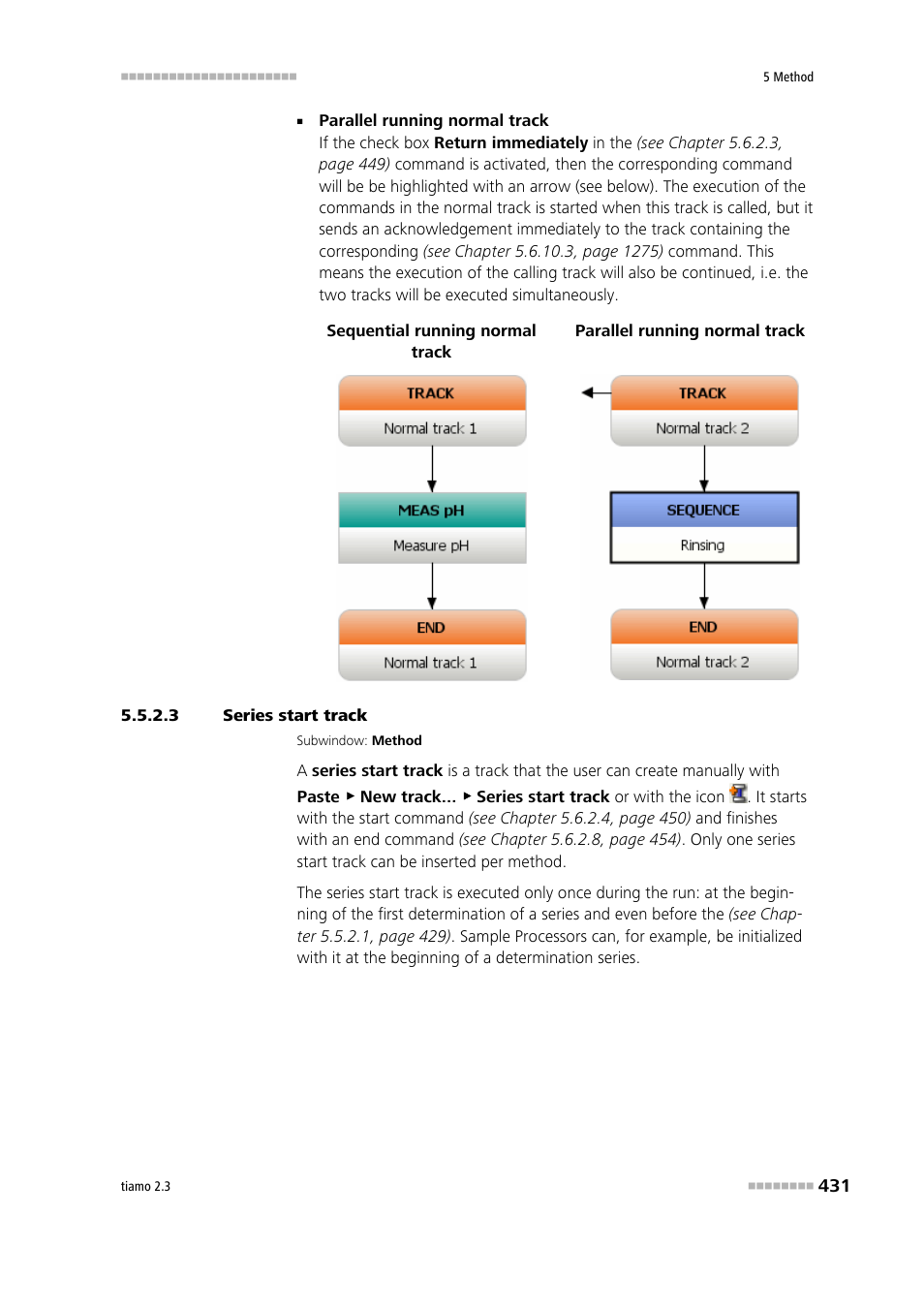 3 series start track, Series start track | Metrohm tiamo 2.3 Manual User Manual | Page 447 / 1697