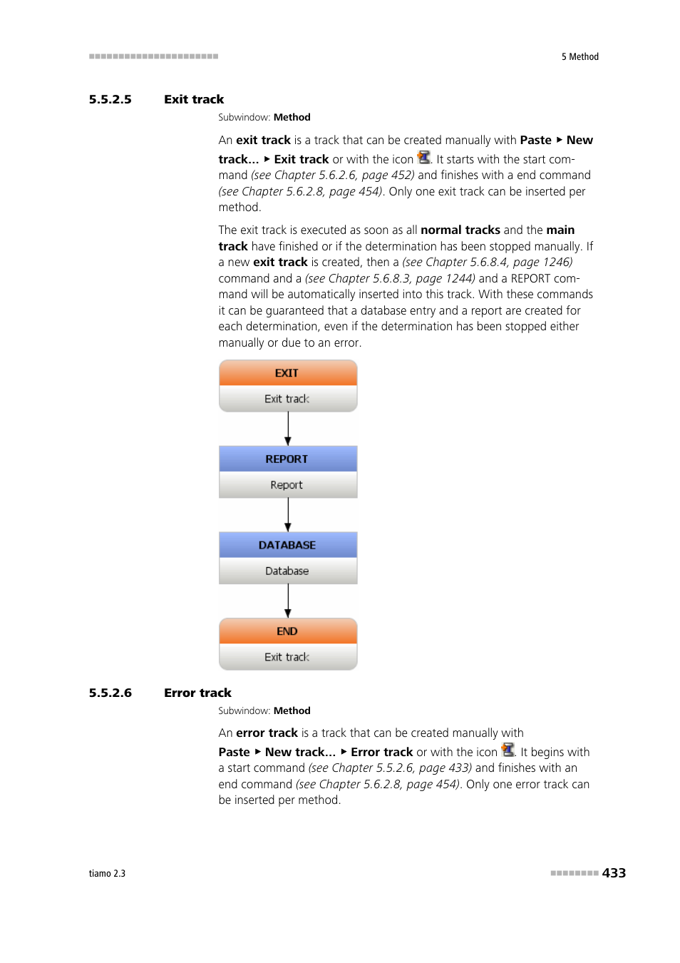 5 exit track, 6 error track, Exit track | Error track | Metrohm tiamo 2.3 Manual User Manual | Page 449 / 1697