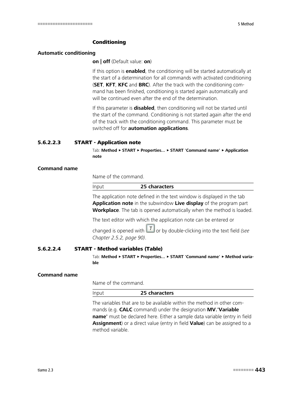 3 start - application note, 4 start - method variables (table) | Metrohm tiamo 2.3 Manual User Manual | Page 459 / 1697