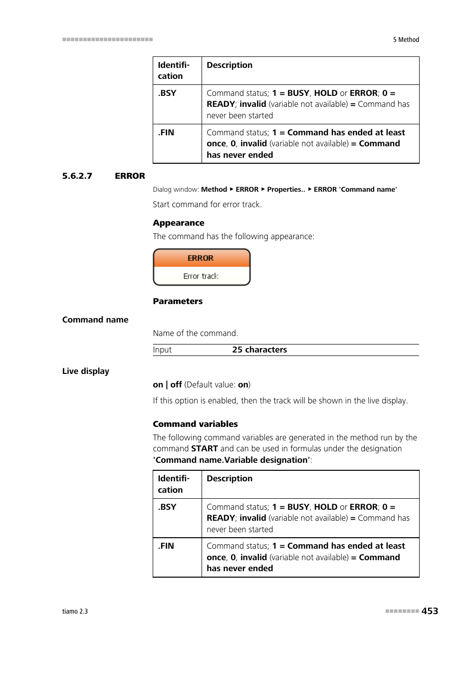 7 error, Error | Metrohm tiamo 2.3 Manual User Manual | Page 469 / 1697