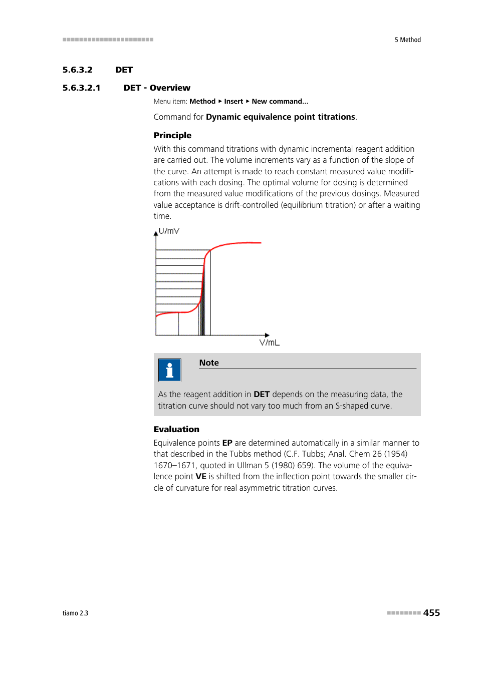 2 det, 1 det - overview | Metrohm tiamo 2.3 Manual User Manual | Page 471 / 1697