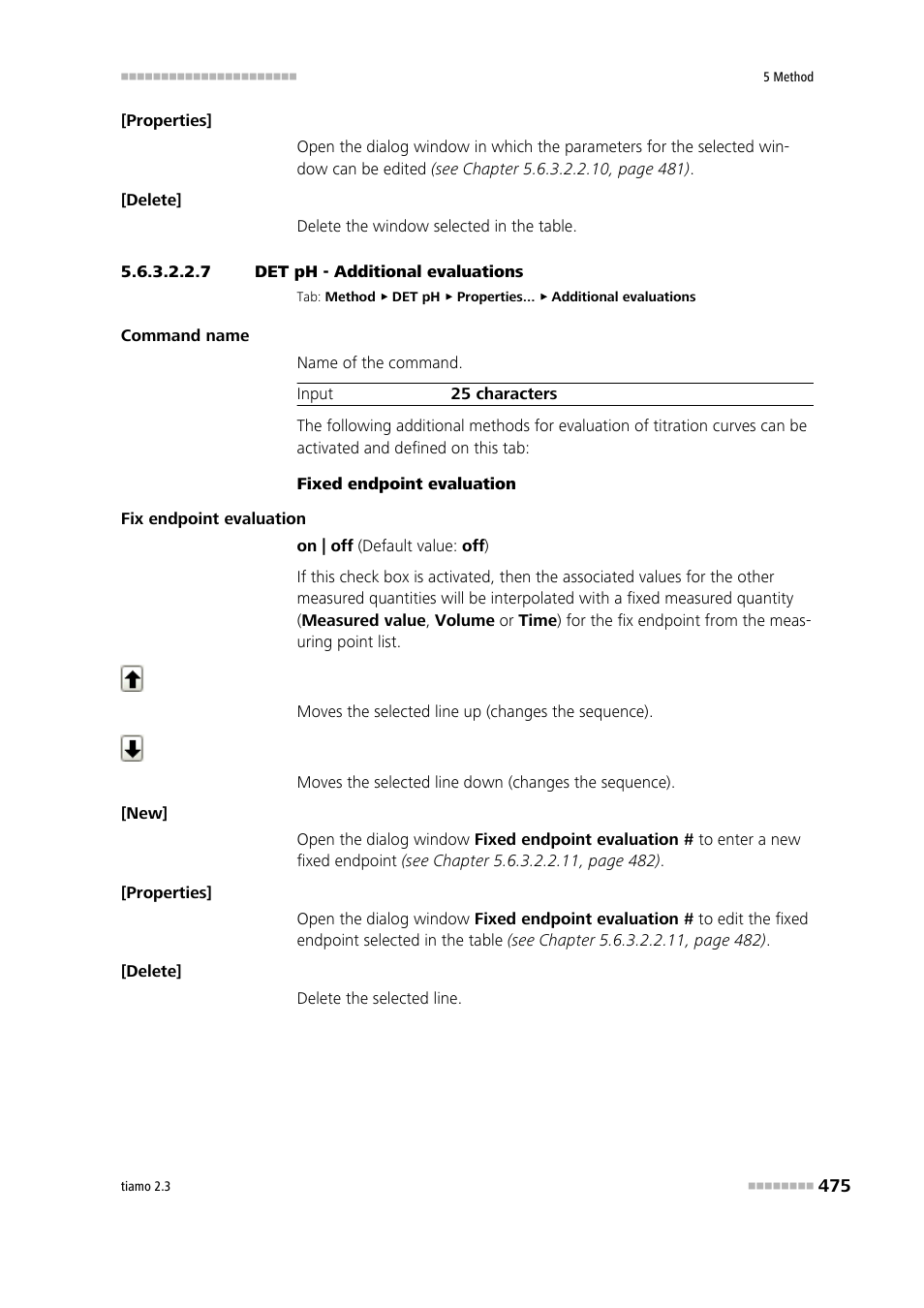 7 det ph - additional evaluations, Additional evaluations | Metrohm tiamo 2.3 Manual User Manual | Page 491 / 1697