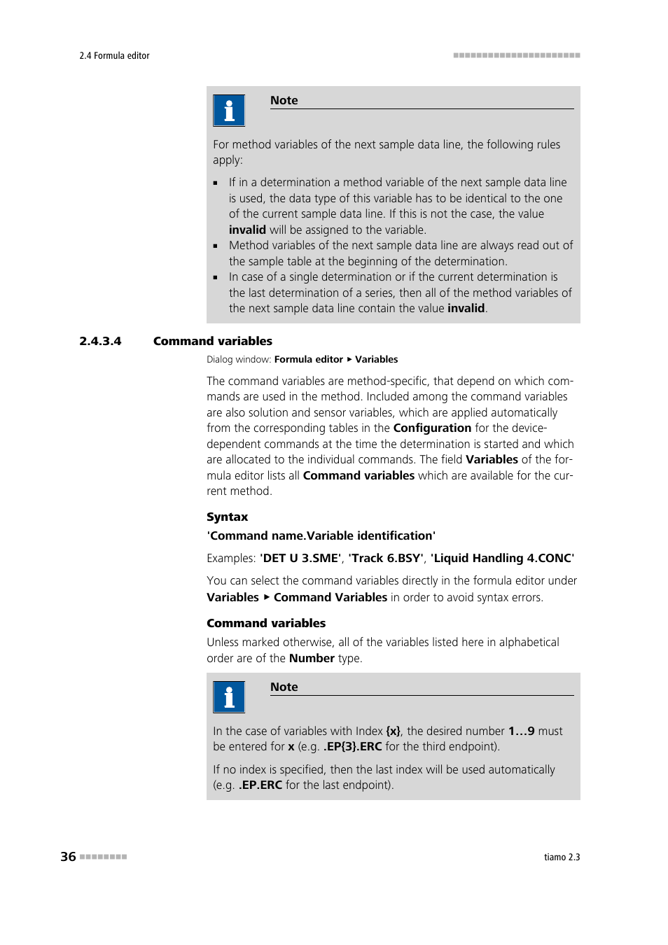 4 command variables, Command variables | Metrohm tiamo 2.3 Manual User Manual | Page 52 / 1697