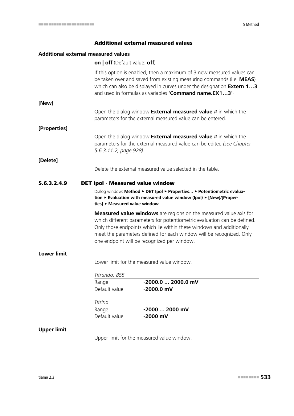 9 det ipol - measured value window | Metrohm tiamo 2.3 Manual User Manual | Page 549 / 1697