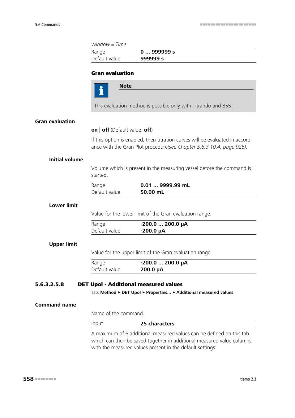 8 det upol - additional measured values, Additional measured values | Metrohm tiamo 2.3 Manual User Manual | Page 574 / 1697