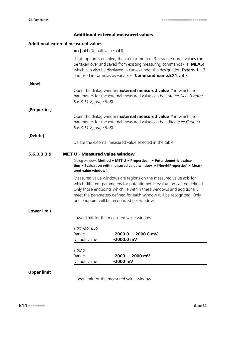 9 met u - measured value window | Metrohm tiamo 2.3 Manual User Manual | Page 630 / 1697