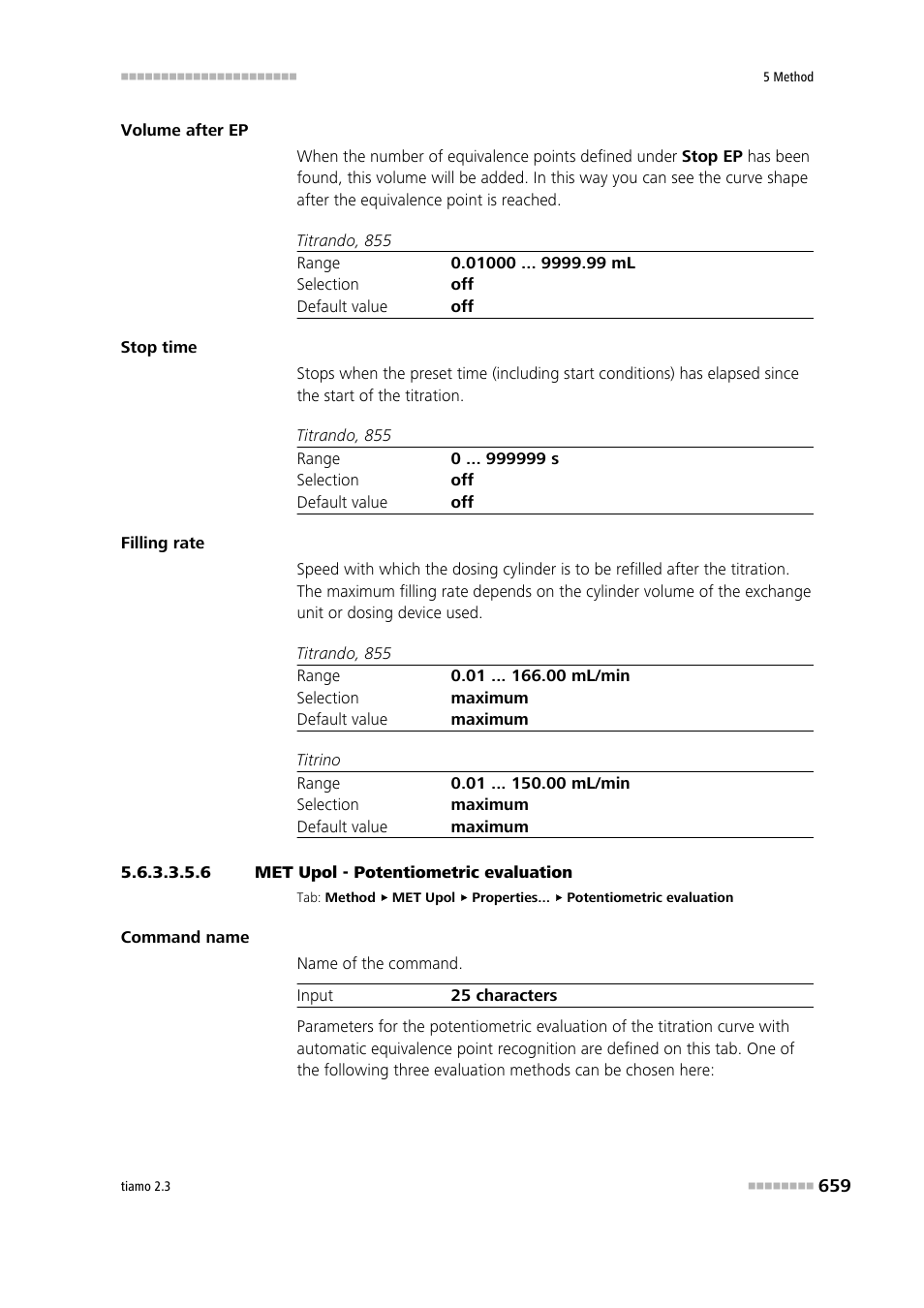 6 met upol - potentiometric evaluation, Potentiometric evaluation | Metrohm tiamo 2.3 Manual User Manual | Page 675 / 1697