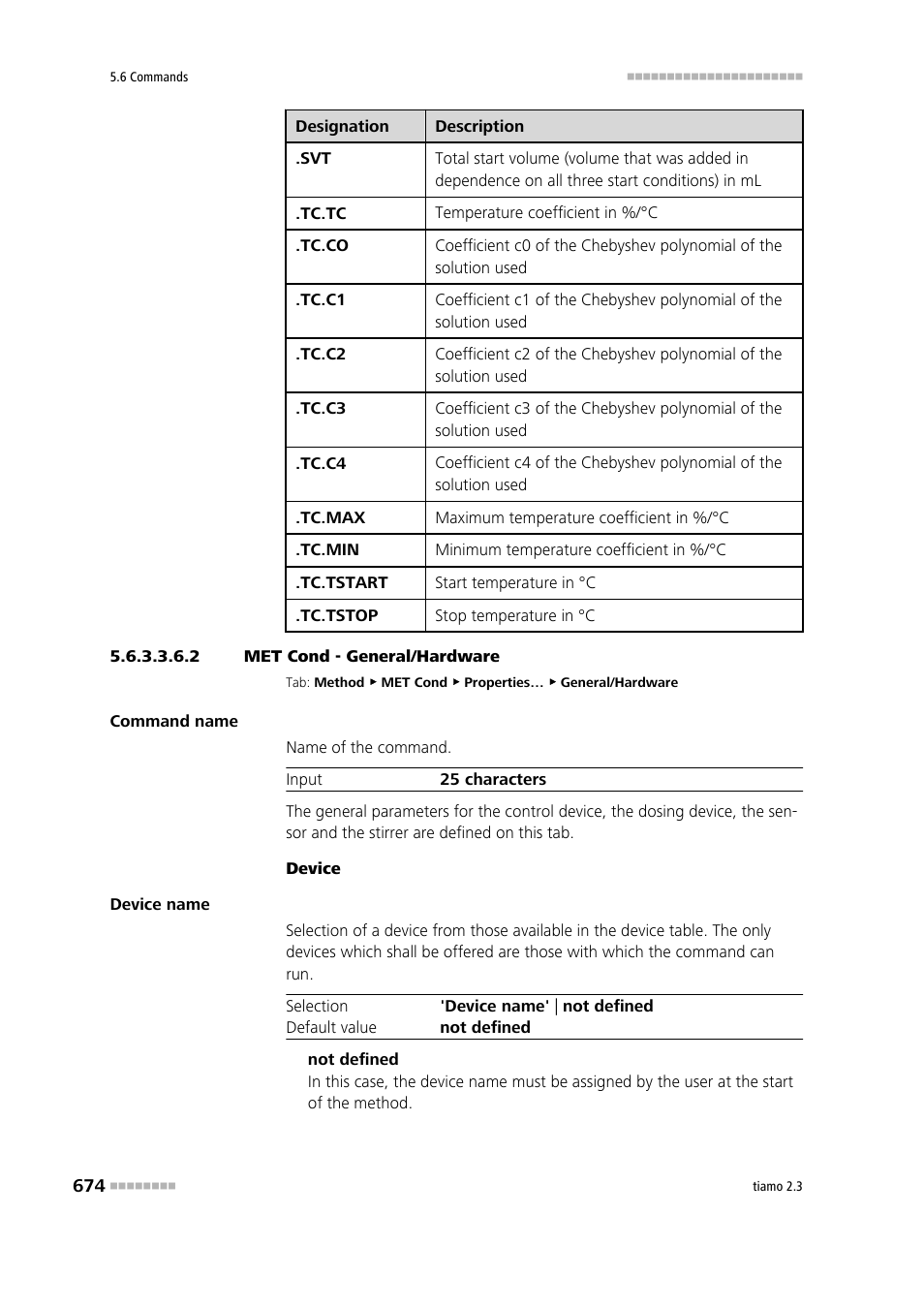 2 met cond - general/hardware, General/hardware | Metrohm tiamo 2.3 Manual User Manual | Page 690 / 1697