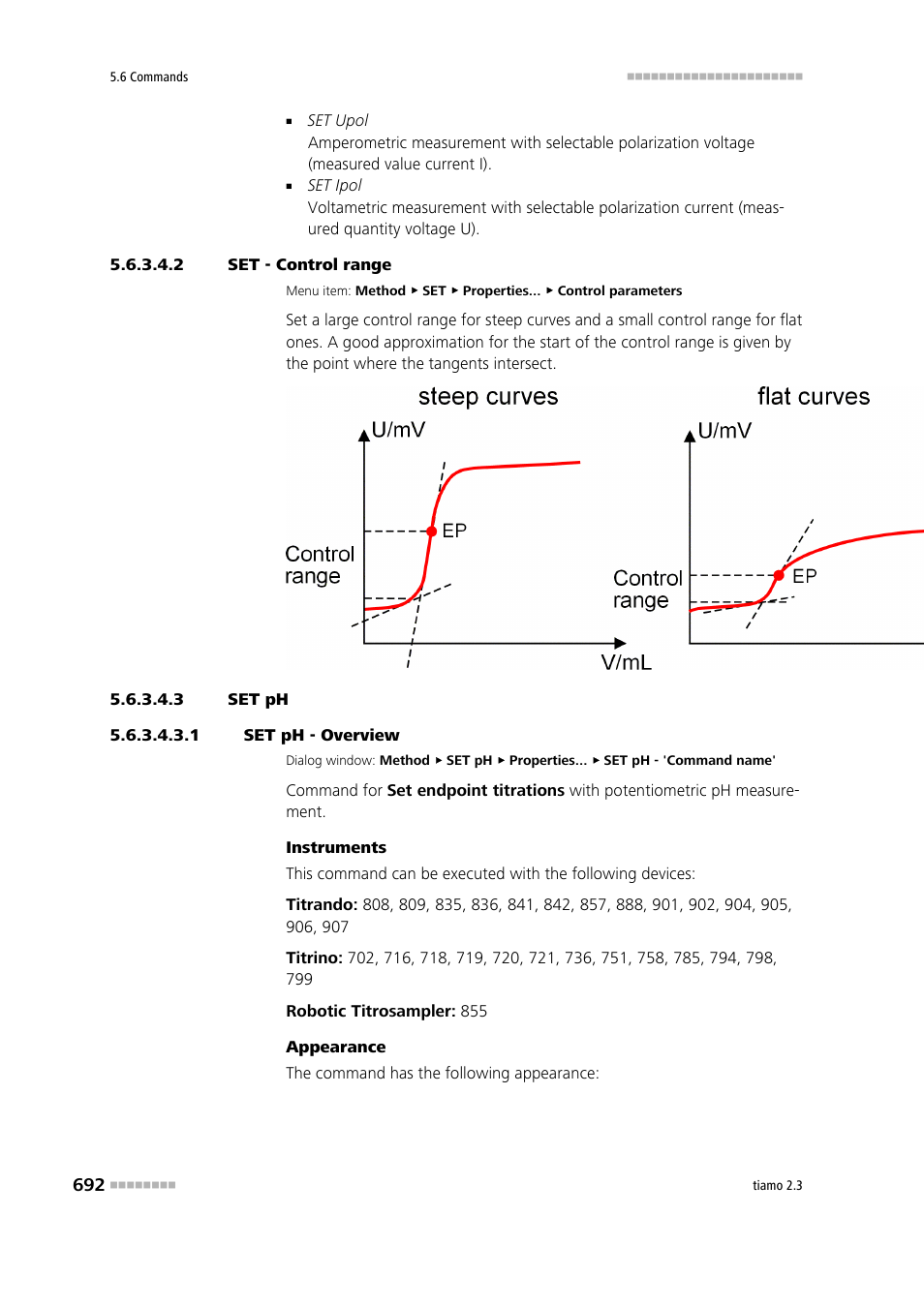 2 set - control range, 3 set ph, 1 set ph - overview | Metrohm tiamo 2.3 Manual User Manual | Page 708 / 1697