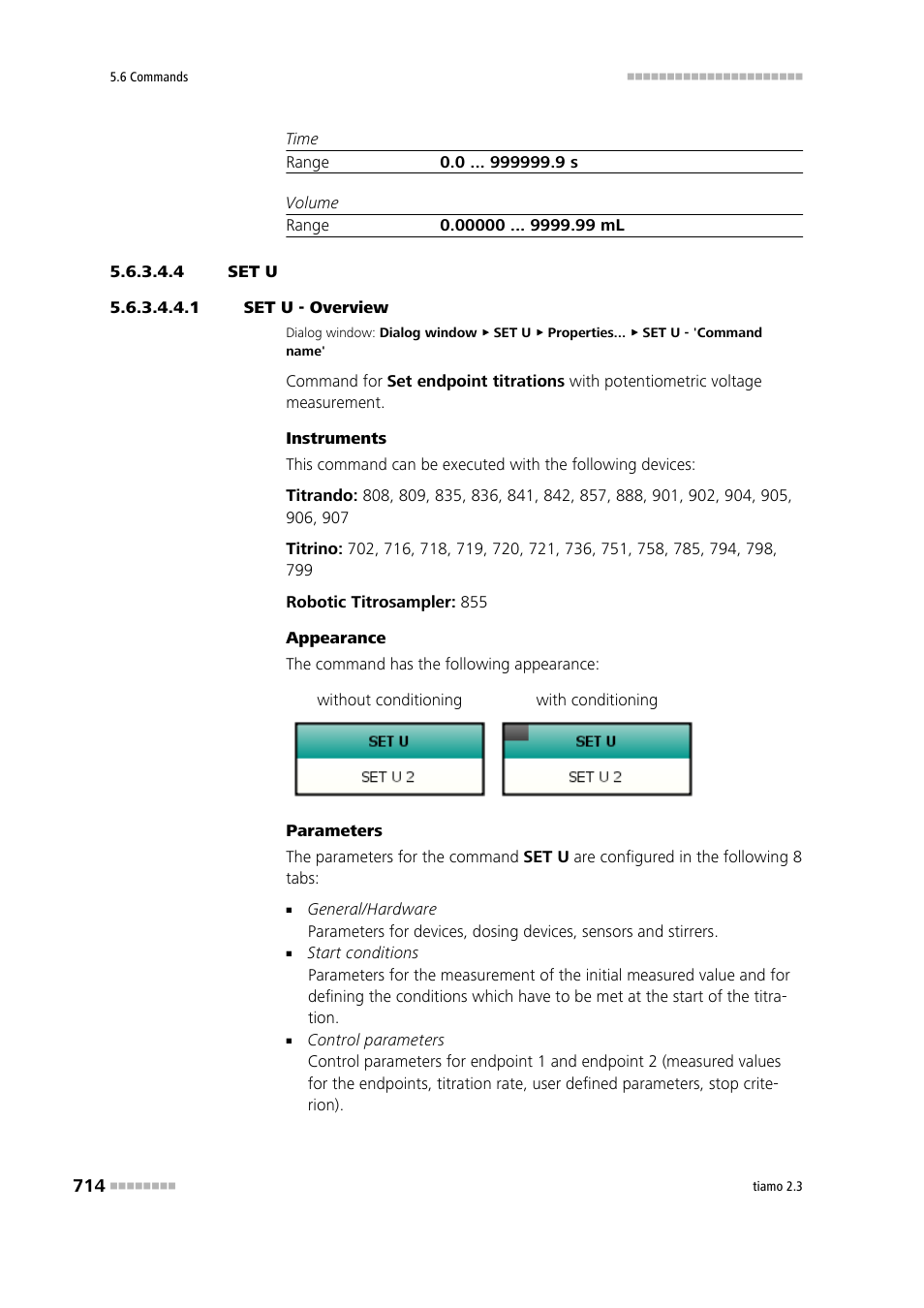 4 set u, 1 set u - overview | Metrohm tiamo 2.3 Manual User Manual | Page 730 / 1697