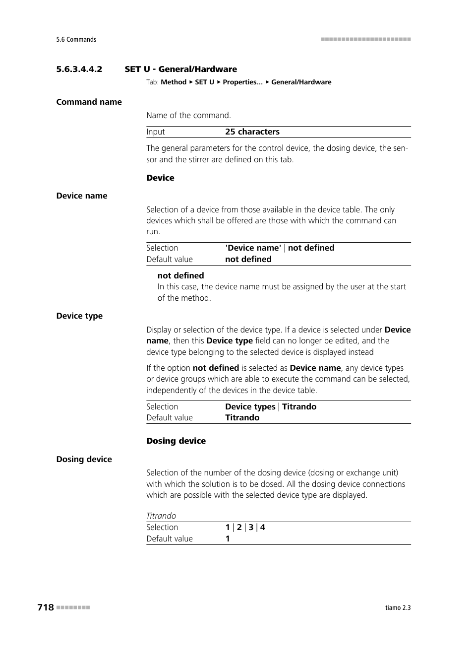 2 set u - general/hardware | Metrohm tiamo 2.3 Manual User Manual | Page 734 / 1697