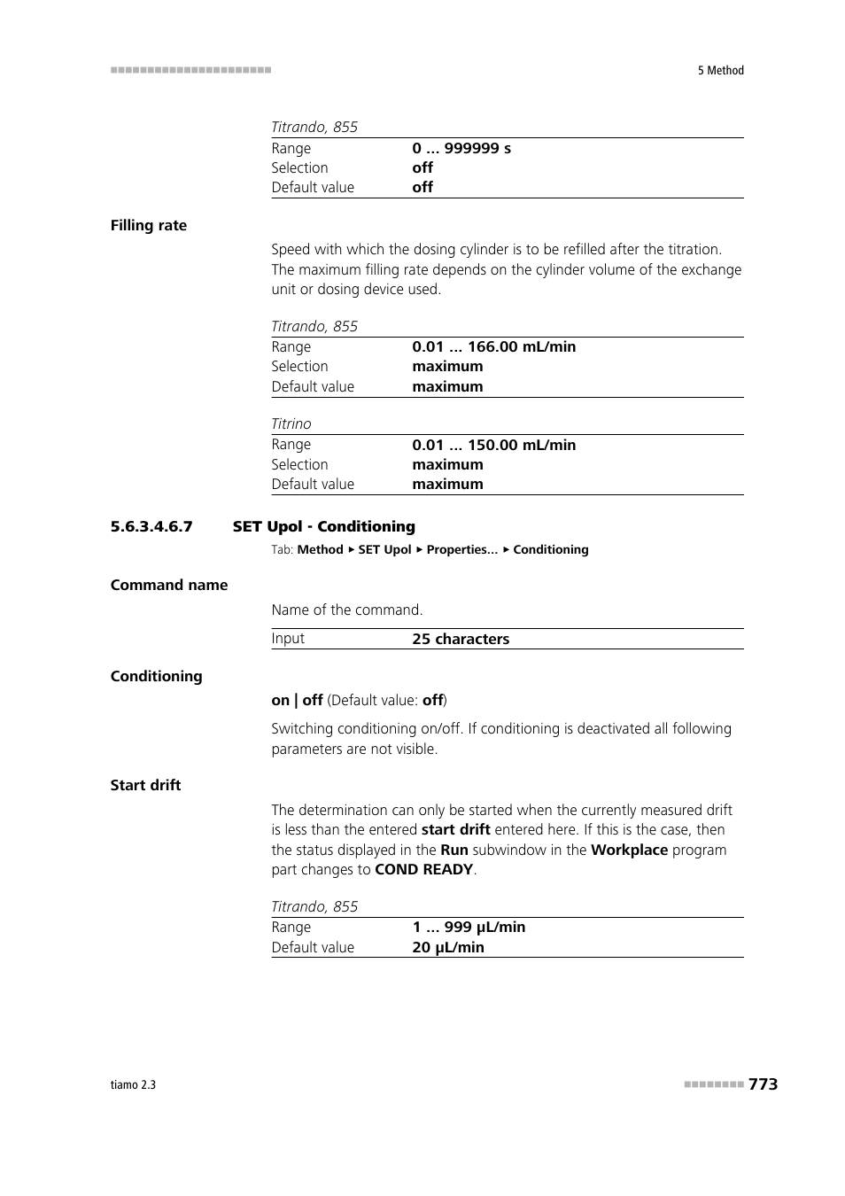 7 set upol - conditioning, Conditioning | Metrohm tiamo 2.3 Manual User Manual | Page 789 / 1697