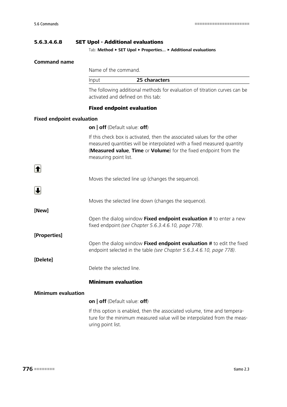 8 set upol - additional evaluations, Additional evaluations | Metrohm tiamo 2.3 Manual User Manual | Page 792 / 1697