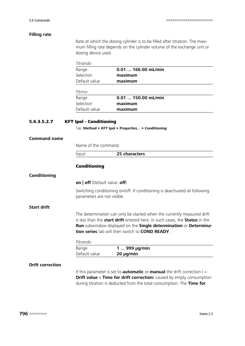 7 kft ipol - conditioning, Conditioning | Metrohm tiamo 2.3 Manual User Manual | Page 812 / 1697