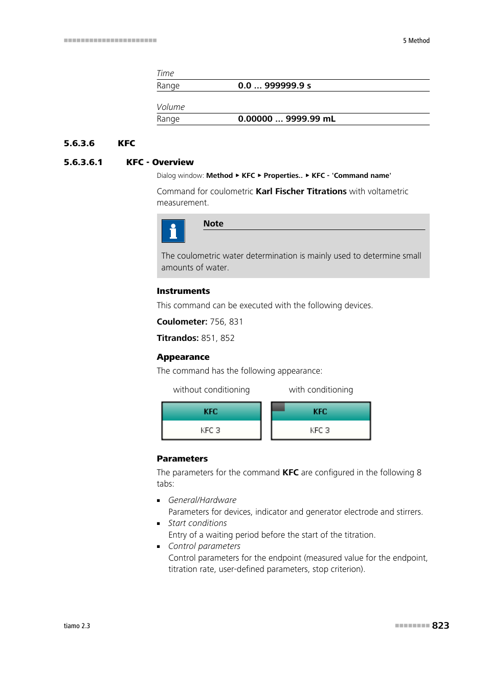 6 kfc, 1 kfc - overview | Metrohm tiamo 2.3 Manual User Manual | Page 839 / 1697