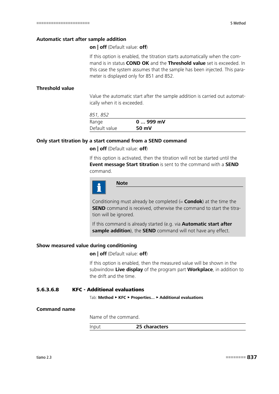 8 kfc - additional evaluations, Additional evaluations | Metrohm tiamo 2.3 Manual User Manual | Page 853 / 1697