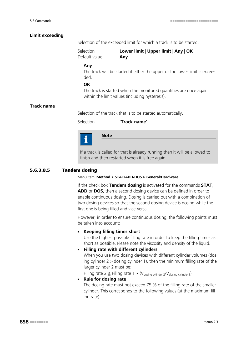 5 tandem dosing | Metrohm tiamo 2.3 Manual User Manual | Page 874 / 1697