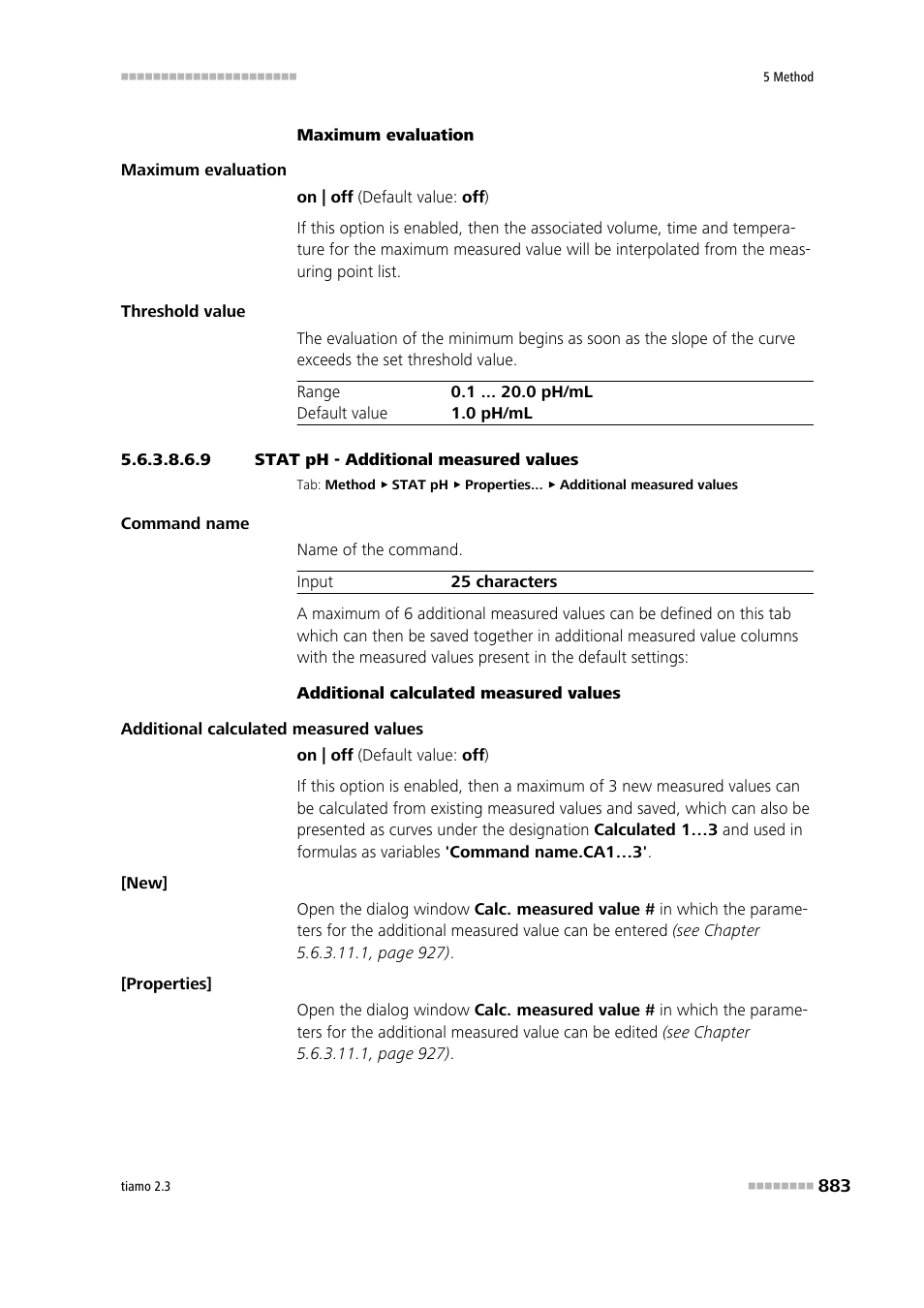 9 stat ph - additional measured values, Additional measured values | Metrohm tiamo 2.3 Manual User Manual | Page 899 / 1697