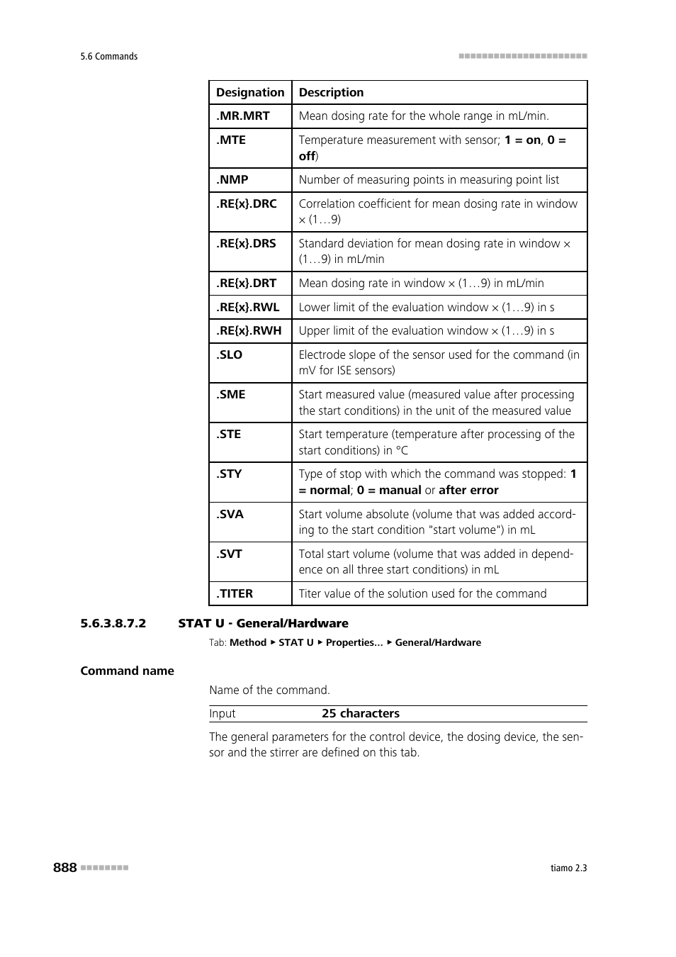 2 stat u - general/hardware, General/hardware | Metrohm tiamo 2.3 Manual User Manual | Page 904 / 1697