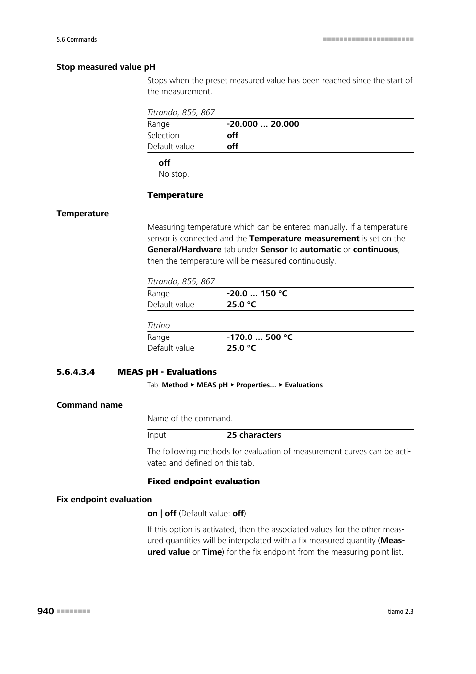 4 meas ph - evaluations | Metrohm tiamo 2.3 Manual User Manual | Page 956 / 1697