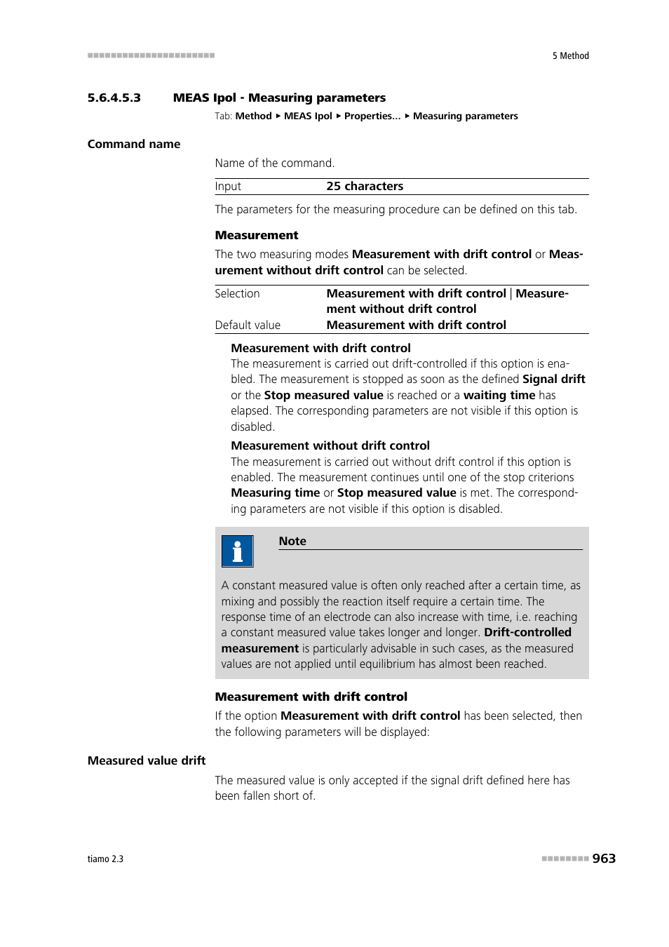 3 meas ipol - measuring parameters, Measuring parameters | Metrohm tiamo 2.3 Manual User Manual | Page 979 / 1697