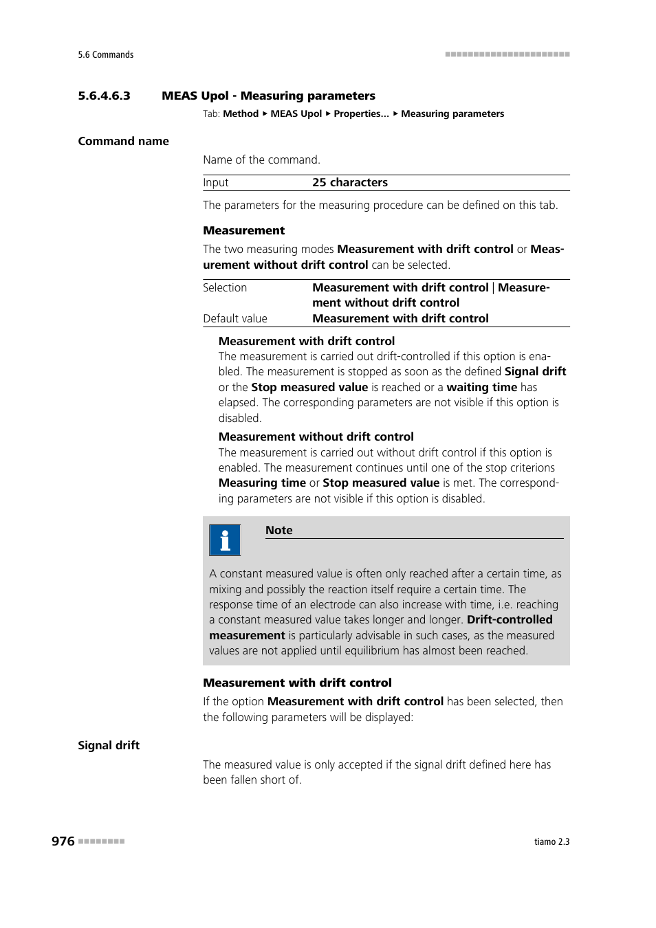 3 meas upol - measuring parameters, Measuring parameters | Metrohm tiamo 2.3 Manual User Manual | Page 992 / 1697