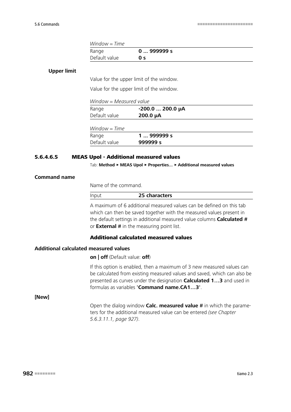 5 meas upol - additional measured values, Additional measured values | Metrohm tiamo 2.3 Manual User Manual | Page 998 / 1697